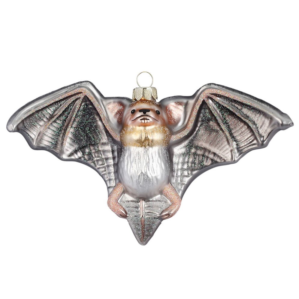 Inge Glas kerstornament - Vleermuis