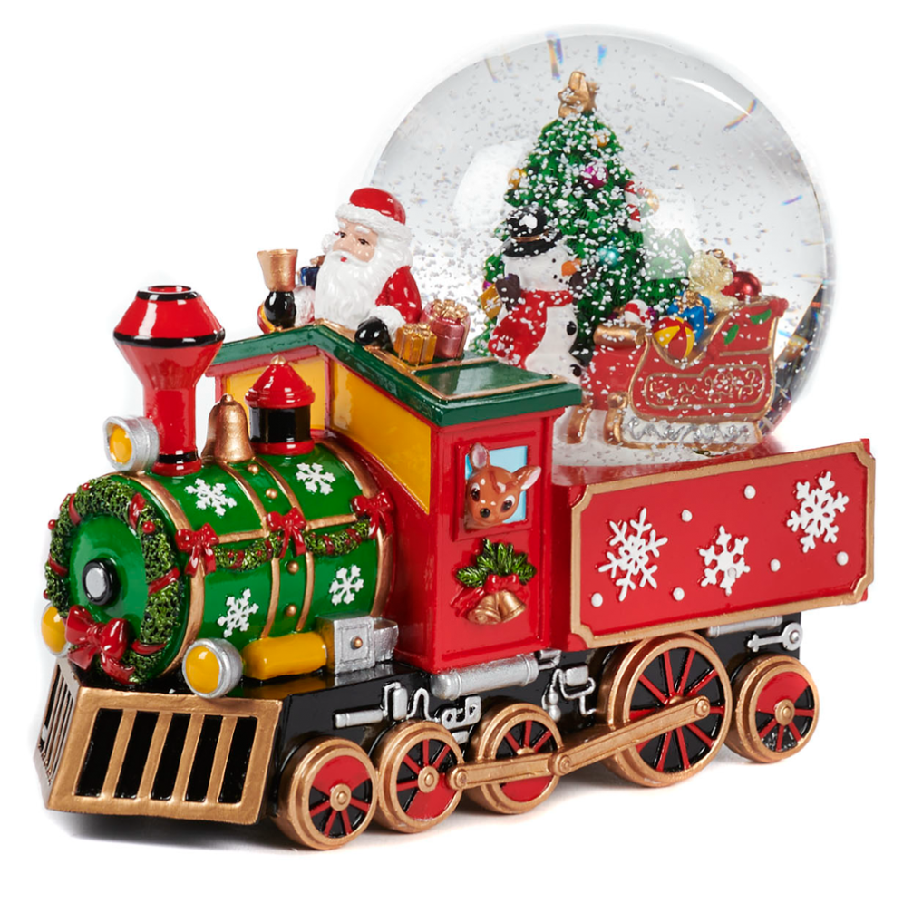 Goodwill sneeuwbol - Trein met kerstboom