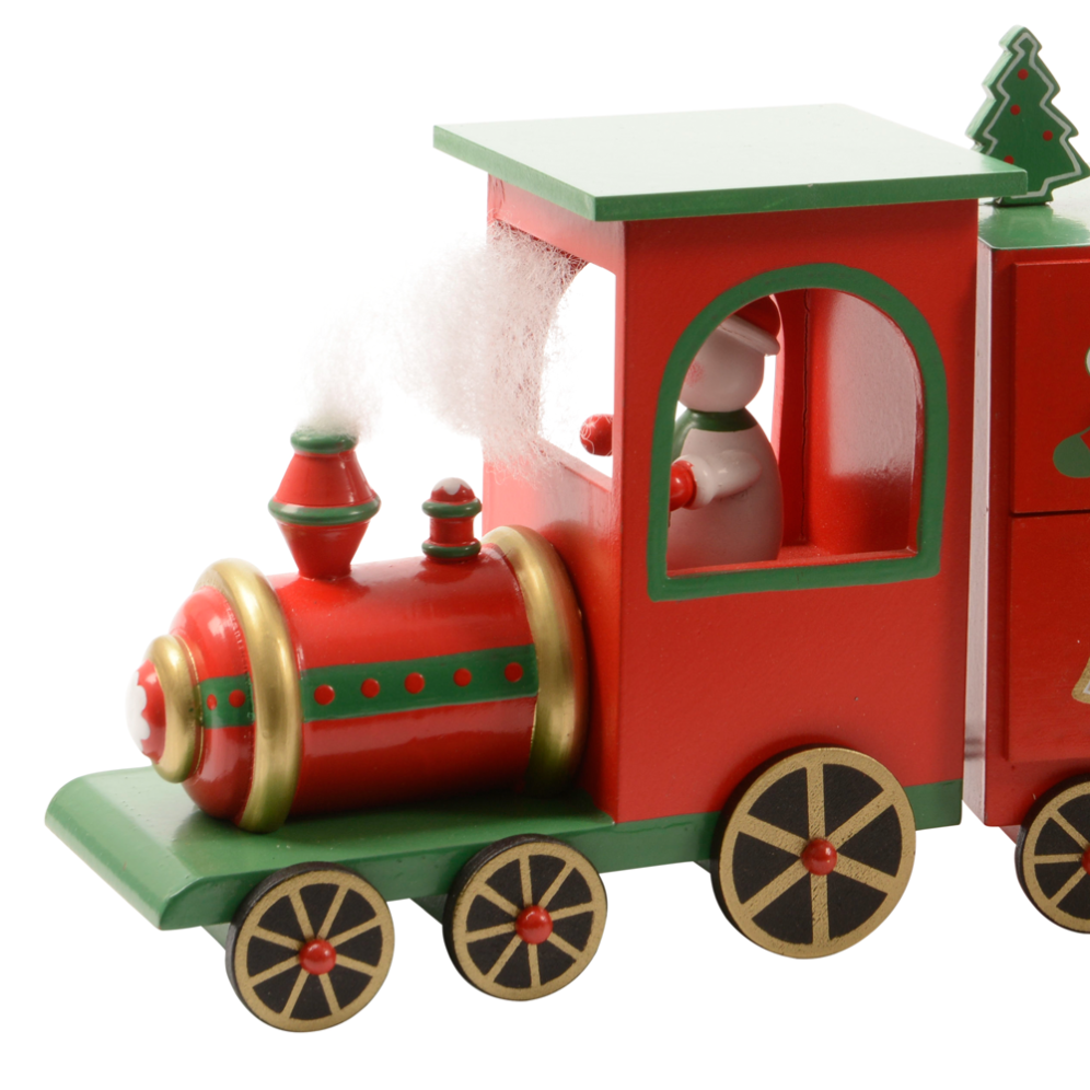 Houten adventskalender - Trein