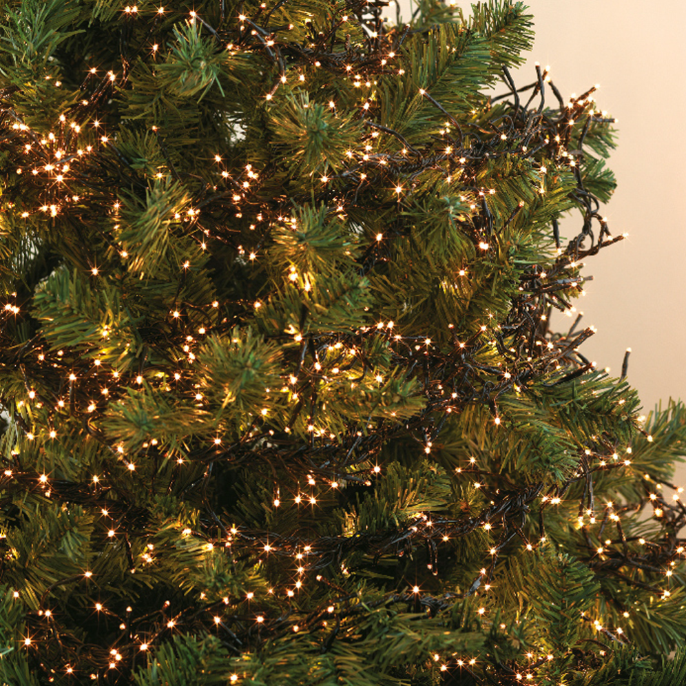 Lumineo LED cluster kerstverlichting - 768 lampjes - Klassiek wit