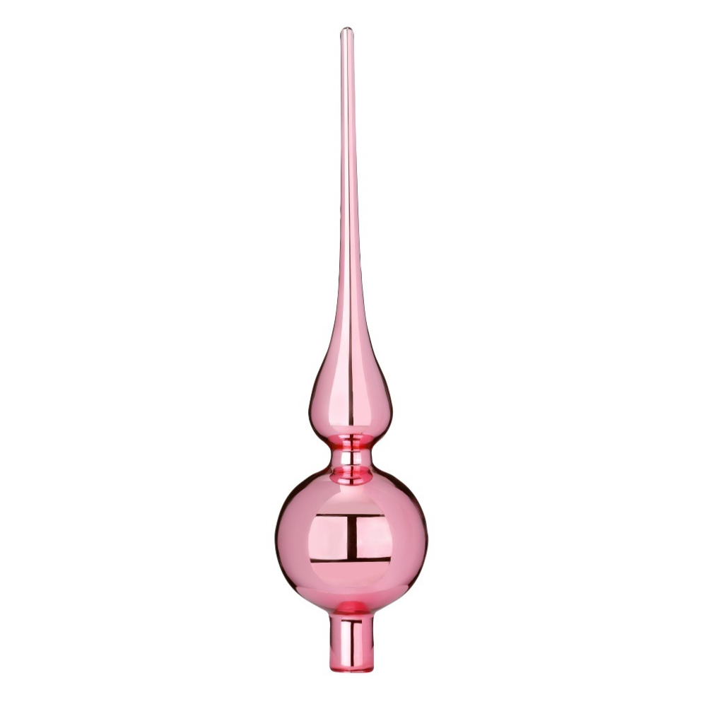 Inge glas piek - Roze en glanzend
