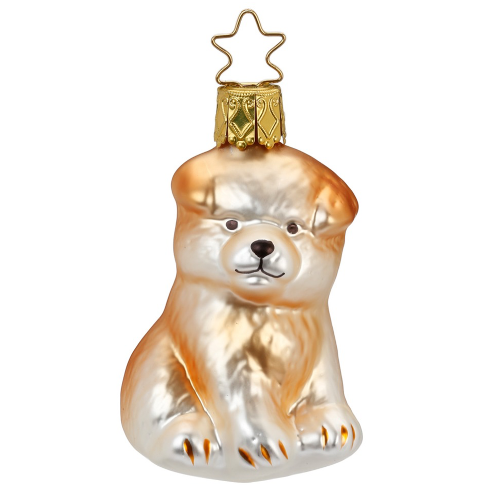 Inge Glas kerstornament - Shiba Inu