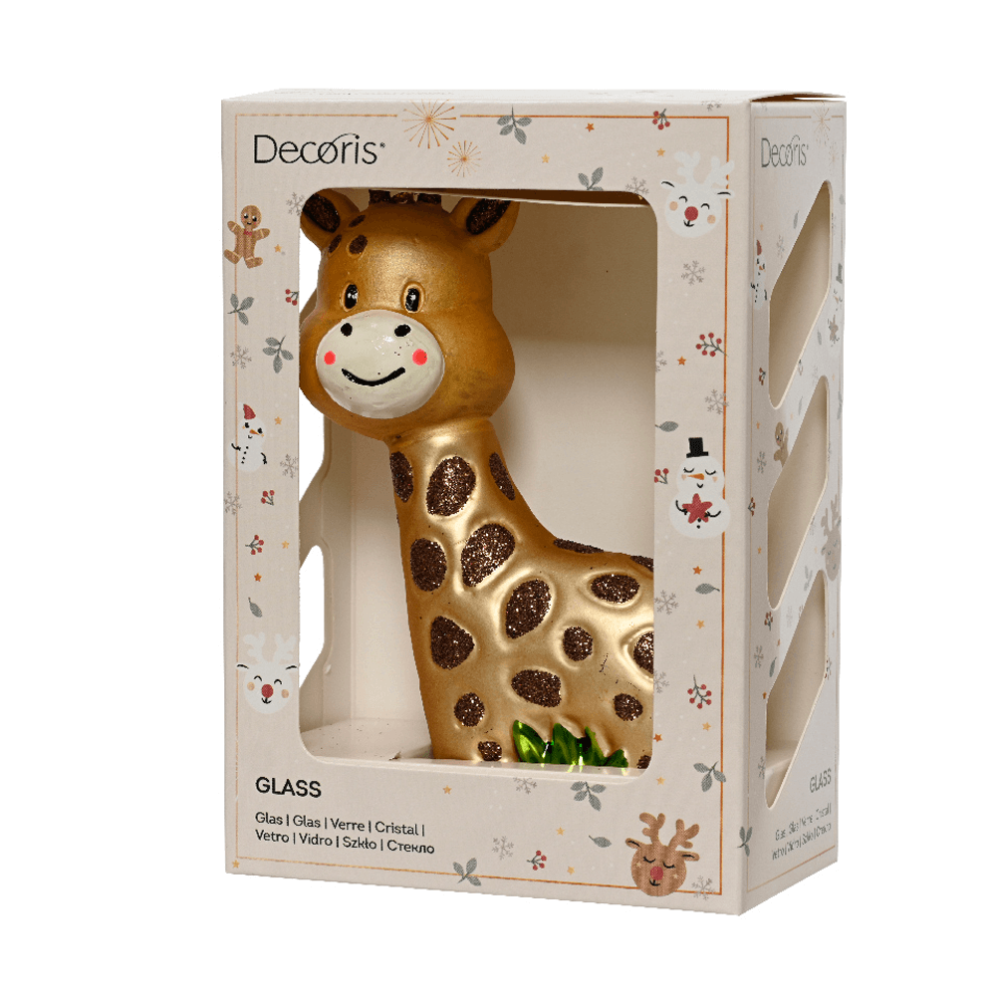 Glazen kerstornament - Giraffe