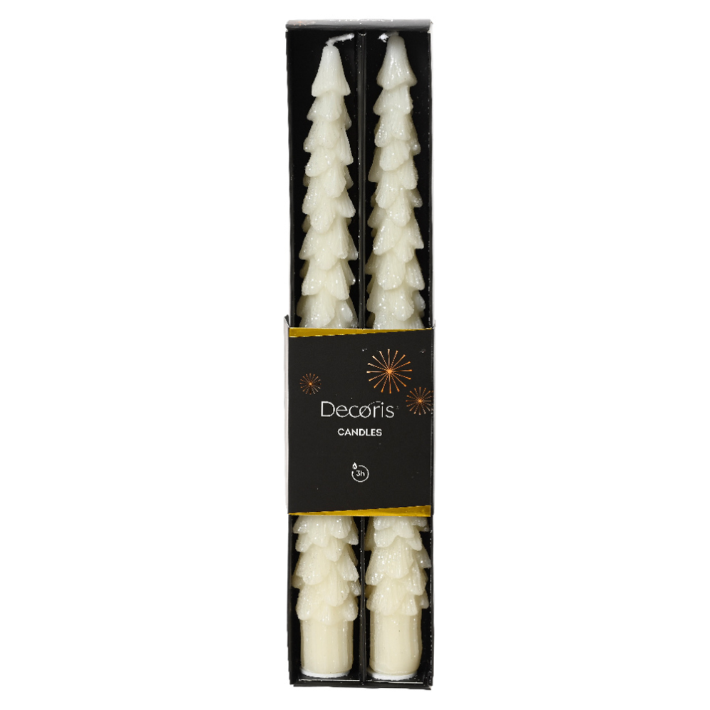Decoris dinerkaars - Kerstboom - Set van 2