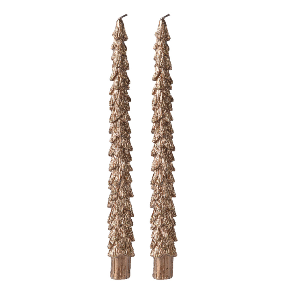 Decoris dinerkaars - Kerstboom - Set van 2