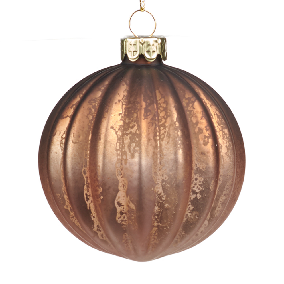 Goodwill kerstbal - Met ribbels - 8 cm
