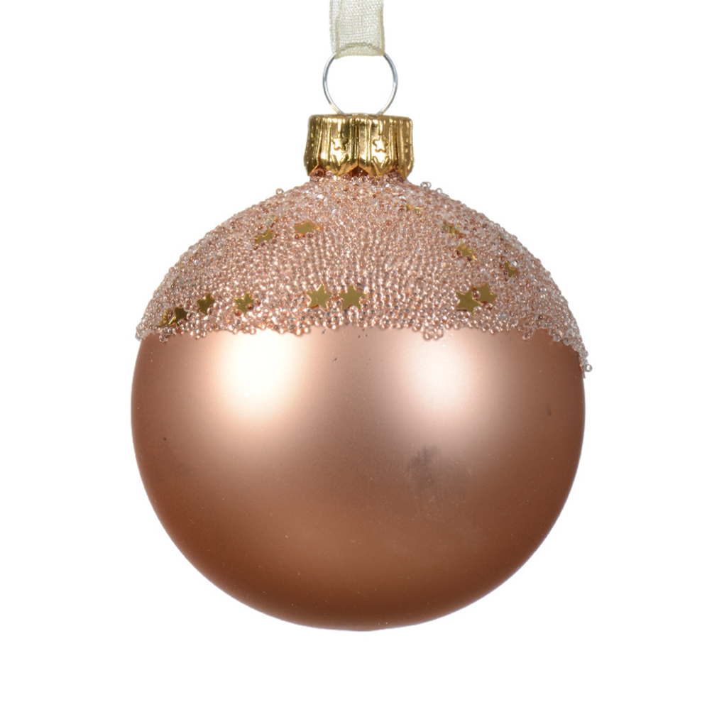 Decoris kerstbal - Ballotine - 6cm