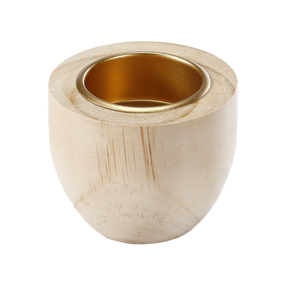 Inge Glas kandelaar - Hout