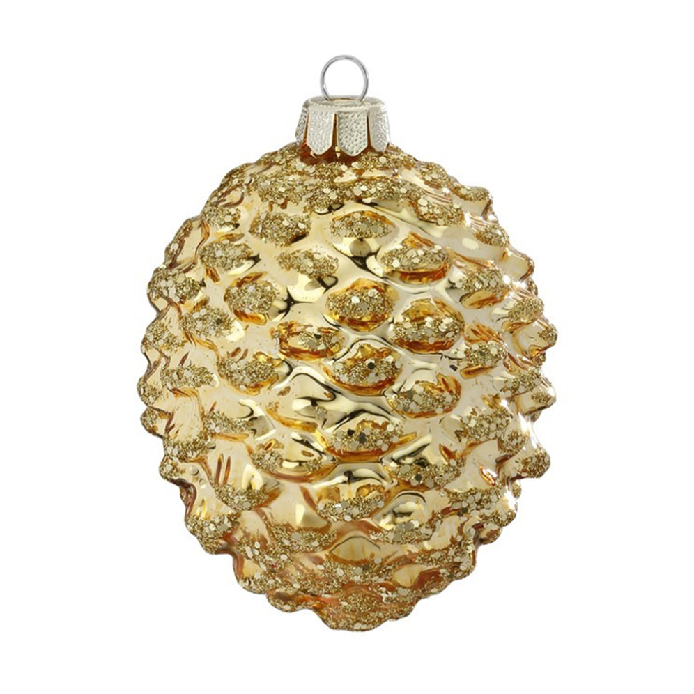 Inge Glas kerstornament - Dennenappel