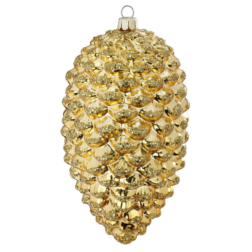 Inge Glas kerstornament - Dennenappel