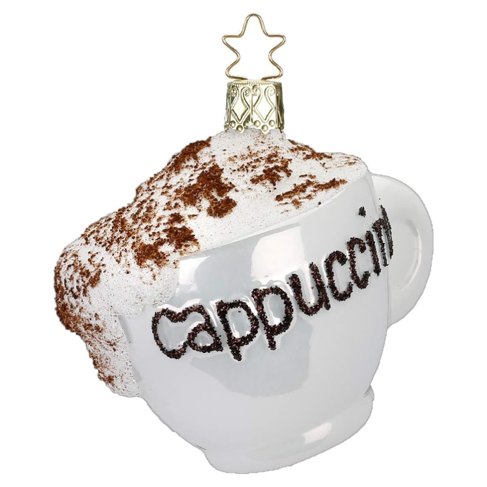 Inge Glas kerstornament - Cappuccino