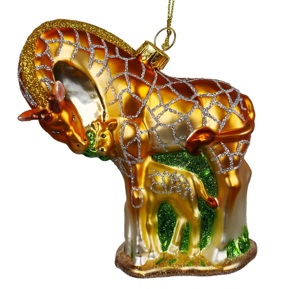 Kurt Adler kerstornament - Giraffe met kalf