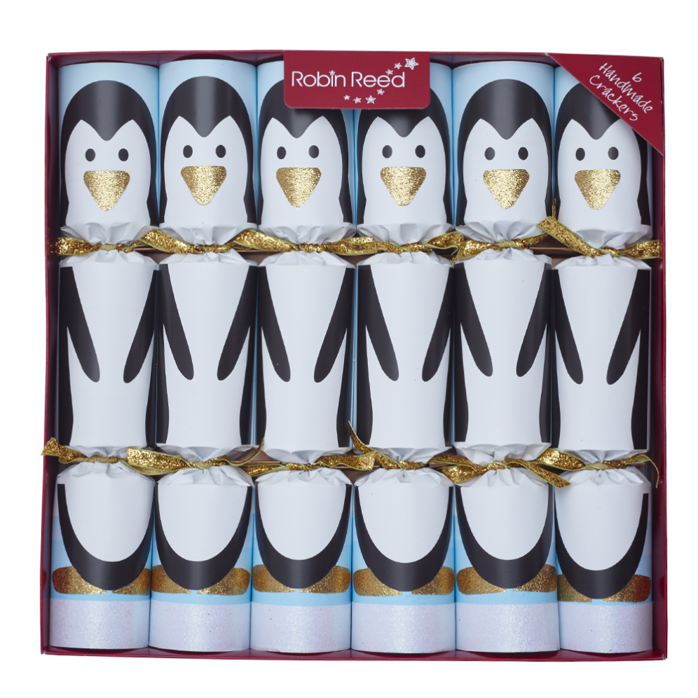 Robin Rood Christmas crackers - Racing Penguin - Set van 6