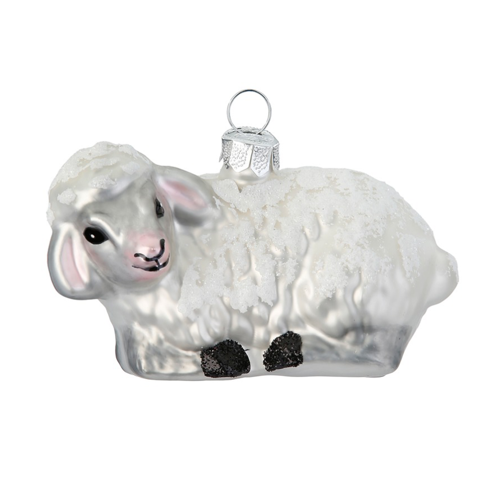 Inge Glas kerstornament - Schaap