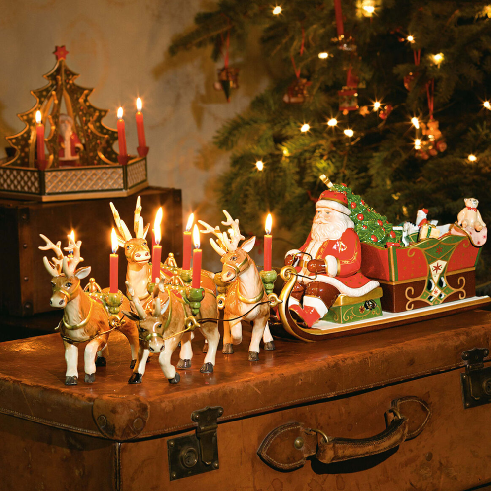Villeroy & Boch kerstbeeld - Kerstslee met rendieren
