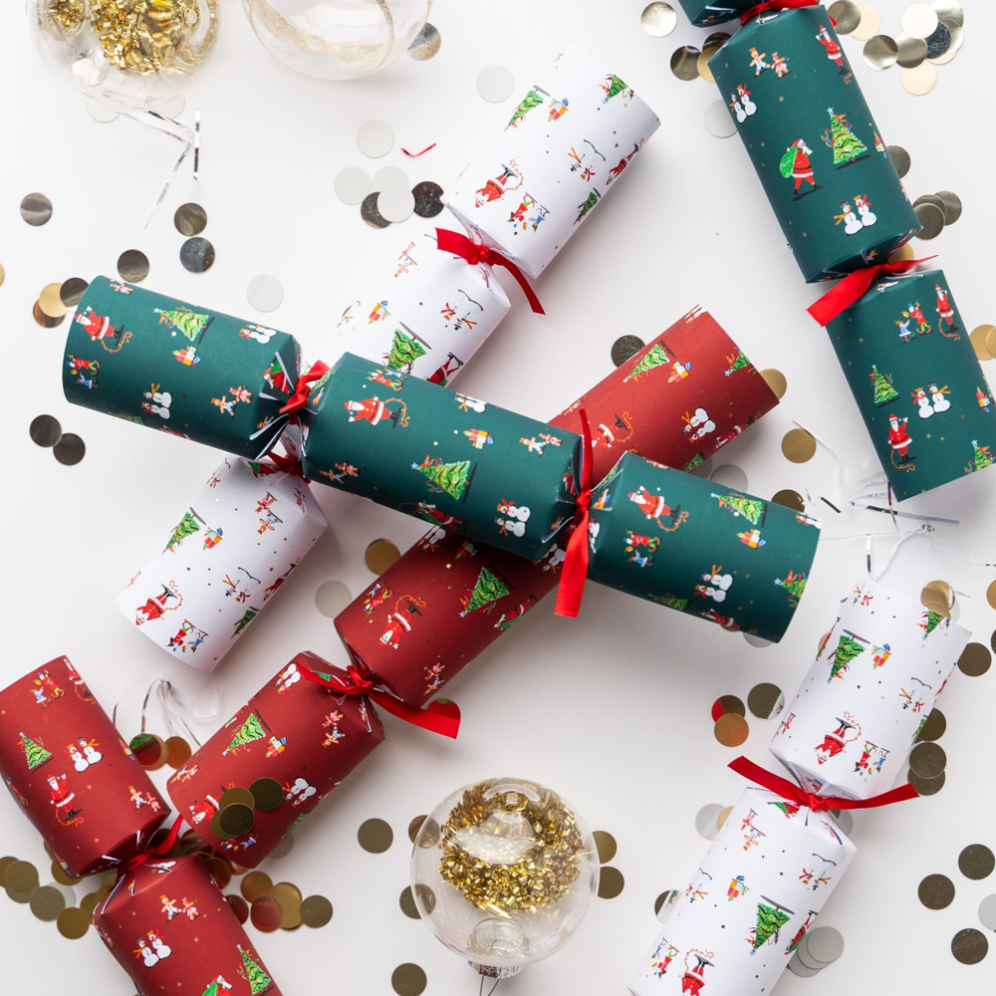 Holly & Ivy Christmas crackers - Santa and Friends - Set van 6
