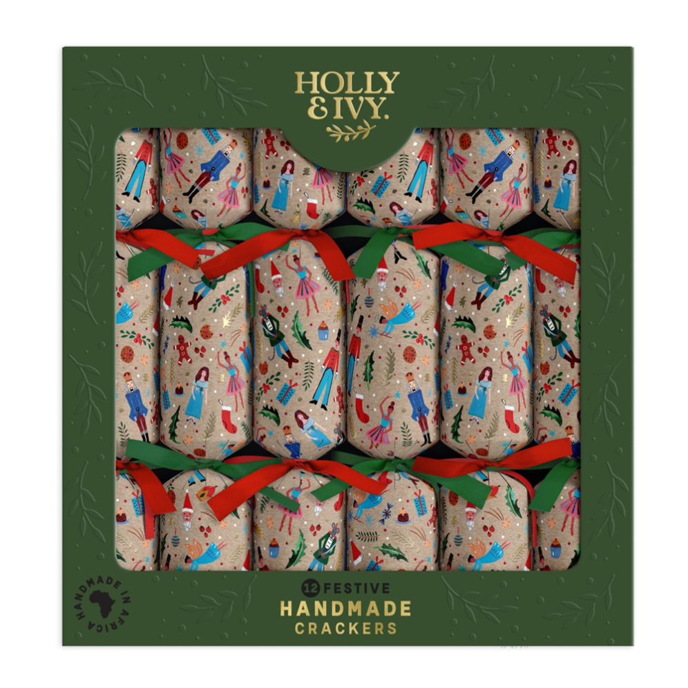 Holly & Ivy Christmas crackers - Nutcracker Icons - Set van 6