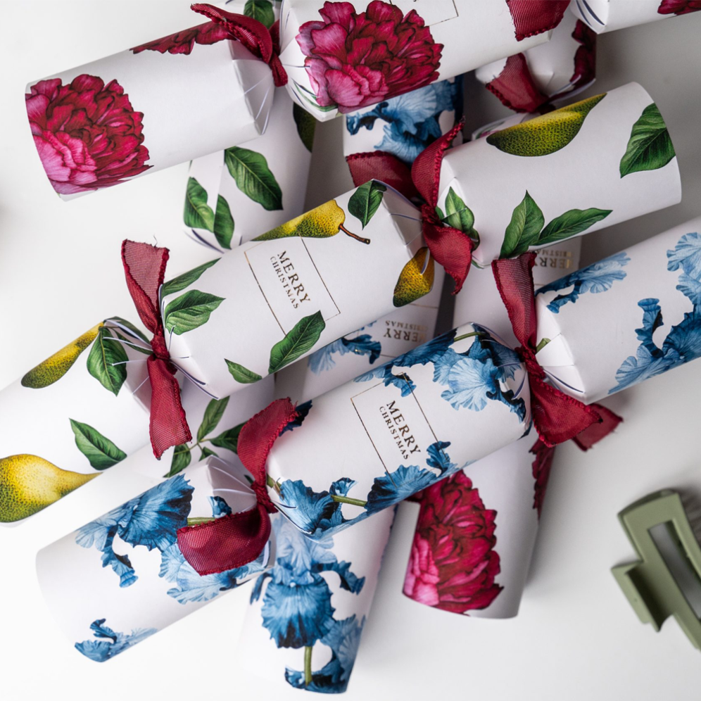 Holly & Ivy Christmas crackers - Vibrant Botanicals - Set van 6