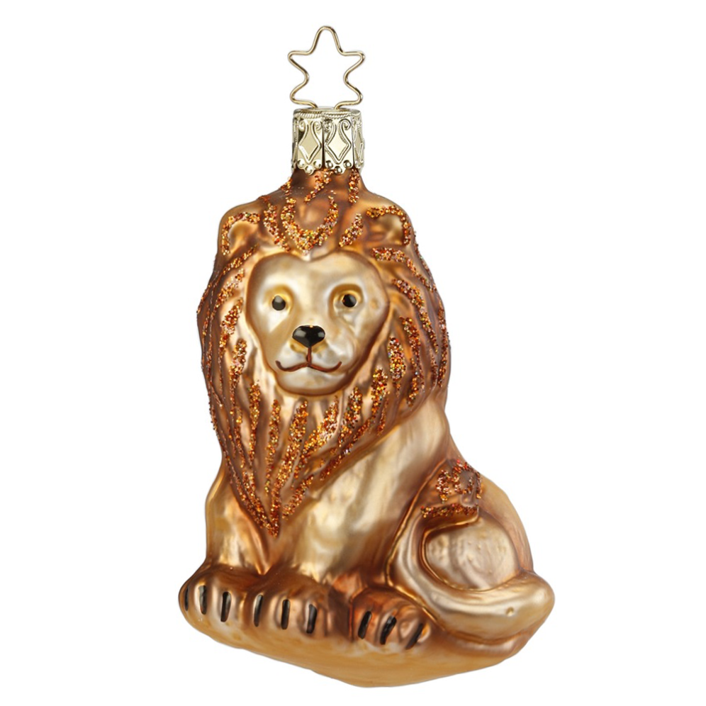 Inge Glas kerstornament - Leeuw