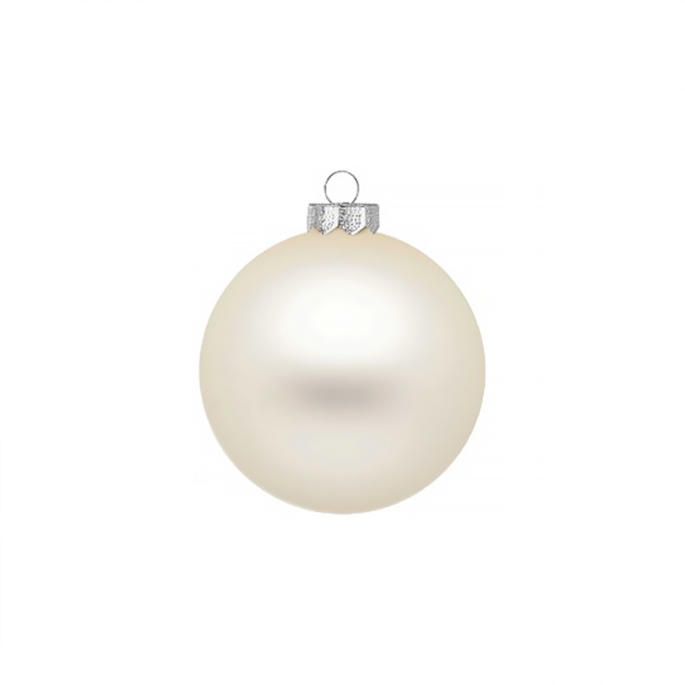 Inge Glas glazen kerstballen - Set van 12 - Goud en wit - 8cm