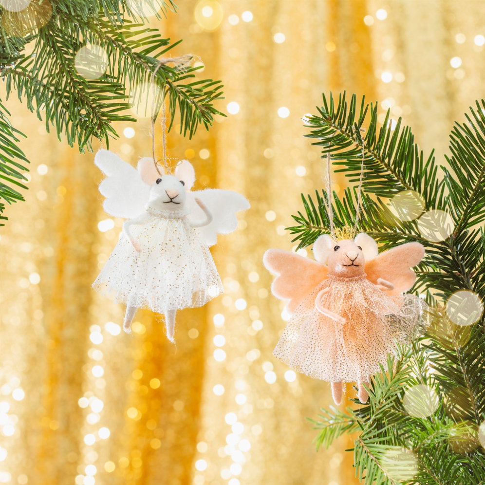 Sass & Belle kerstornament - Muis als engel