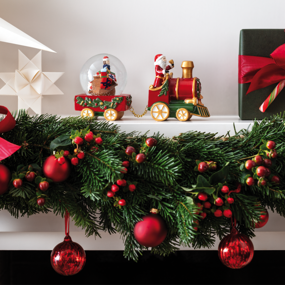 Villeroy & Boch sneeuwbol - Trein met kerstman