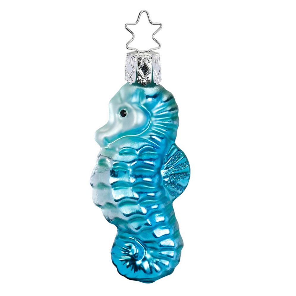 Inge Glas kerstornament - Zeepaardje