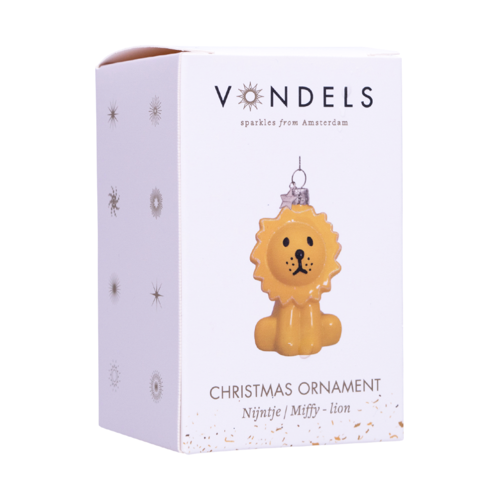 Vondels kerstornament - Nijntjes leeuw