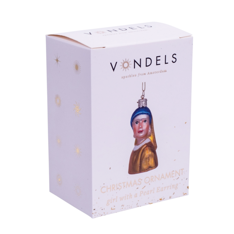 Vondels kerstornament - Meisje met de parel - Vermeer