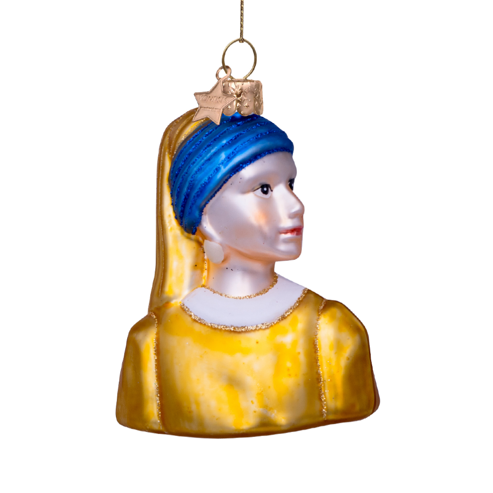 Vondels kerstornament - Meisje met de parel - Vermeer