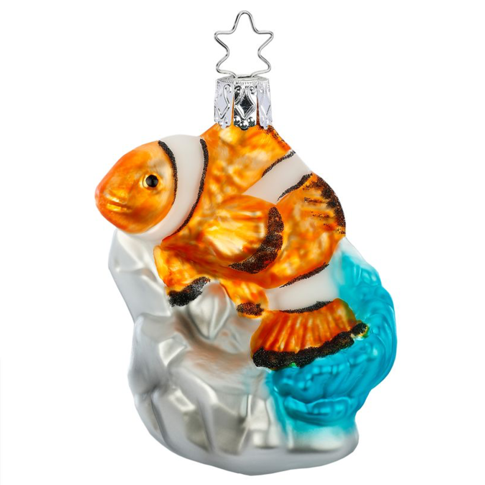 Inge Glas kerstornament - Clownvis