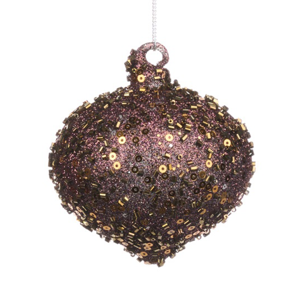Goodwill kerstbal -  Met pailletten - 8cm