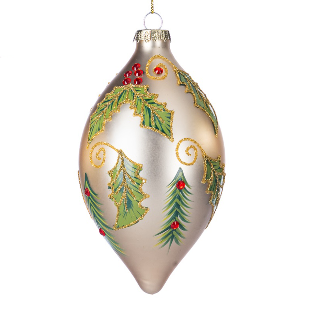 Goodwill kerstpegel - Met hulst - 16cm