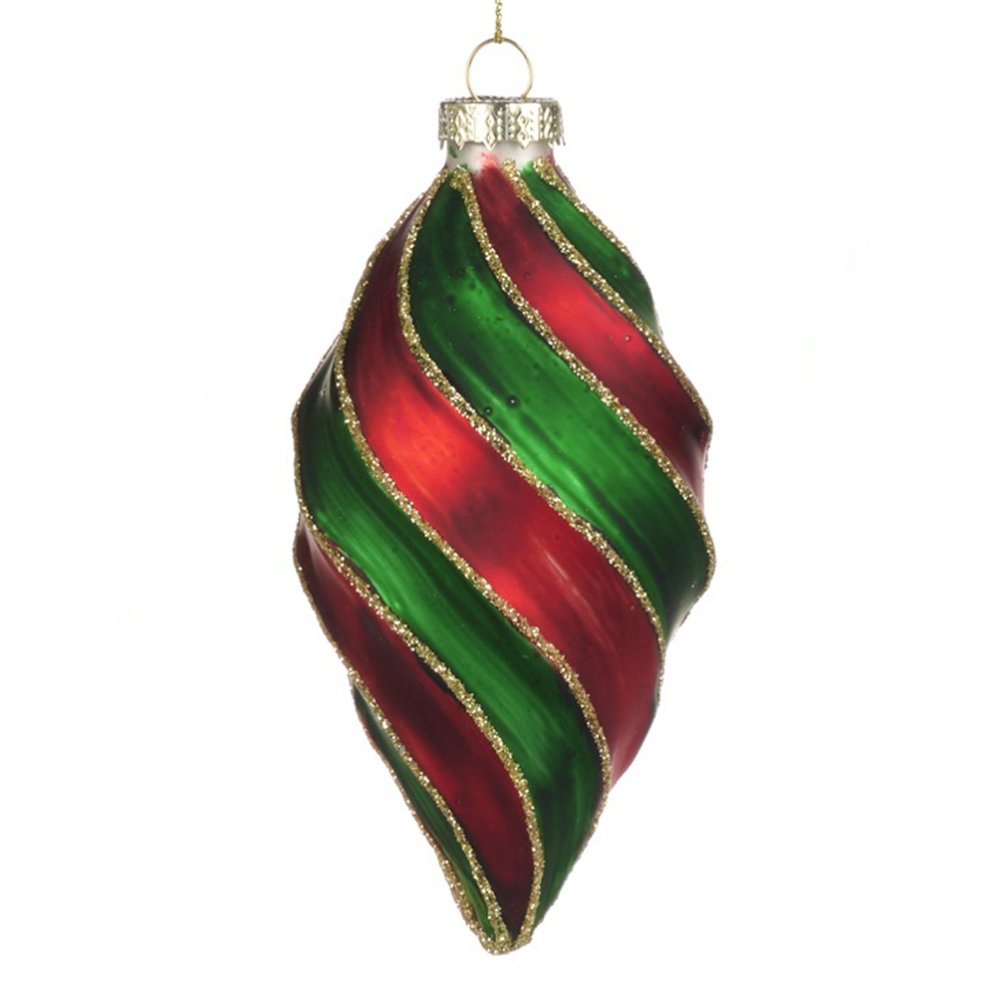 Goodwill kerstpegel - Met swirl - 13cm