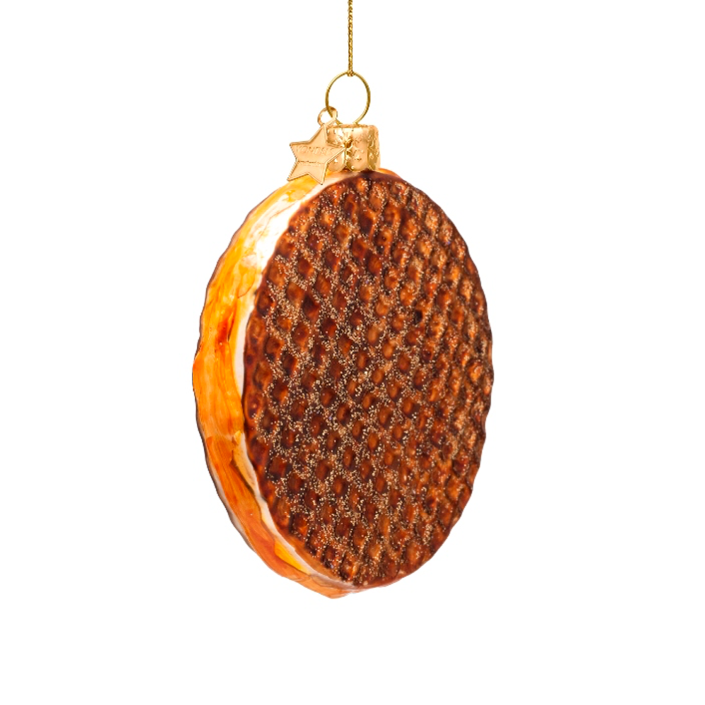 Vondels kerstornament - Stroopwafel