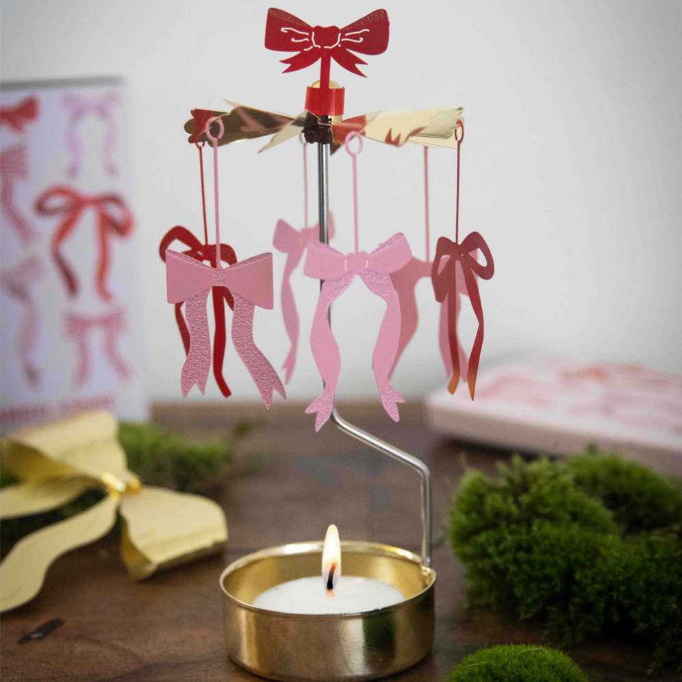 Pluto theelicht carrousel - Met strikken