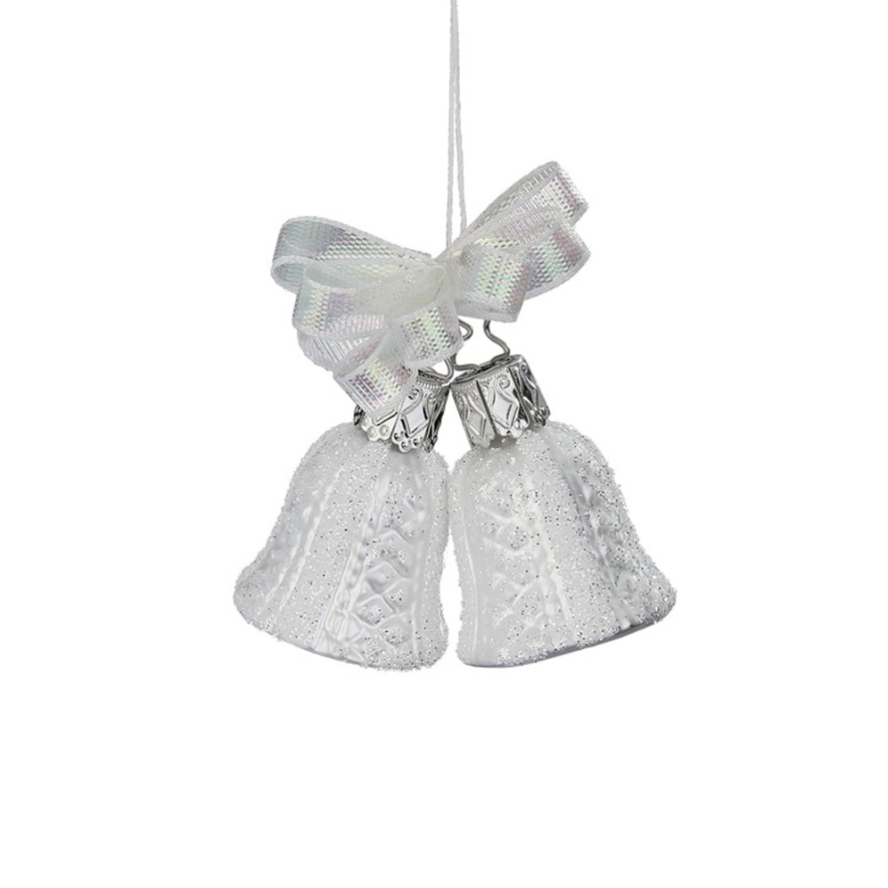 Inge Glas kerstornamenten - Huwelijk - Set van 4