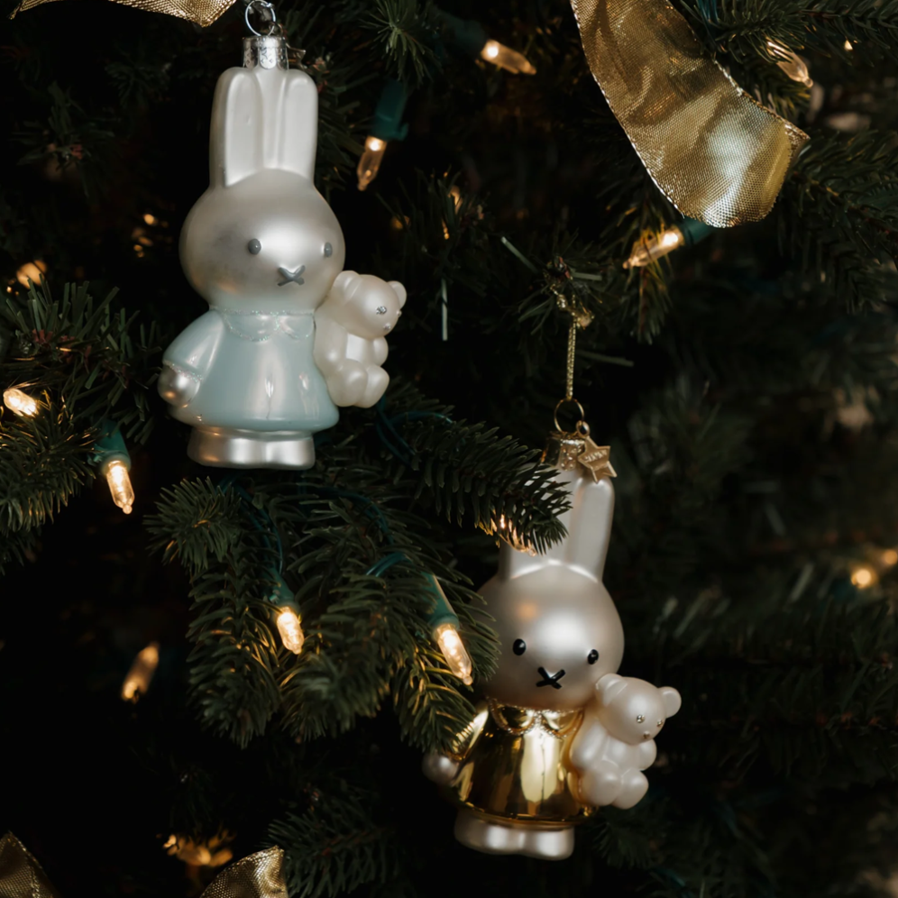 Vondels kerstornament - Baby Nijntje met beer