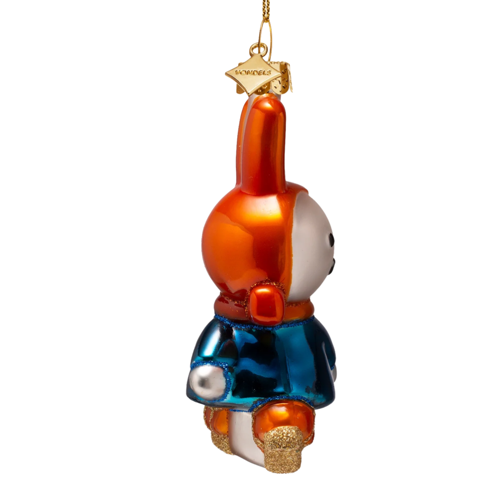 Vondels kerstornament - Nijntje op schaatsen