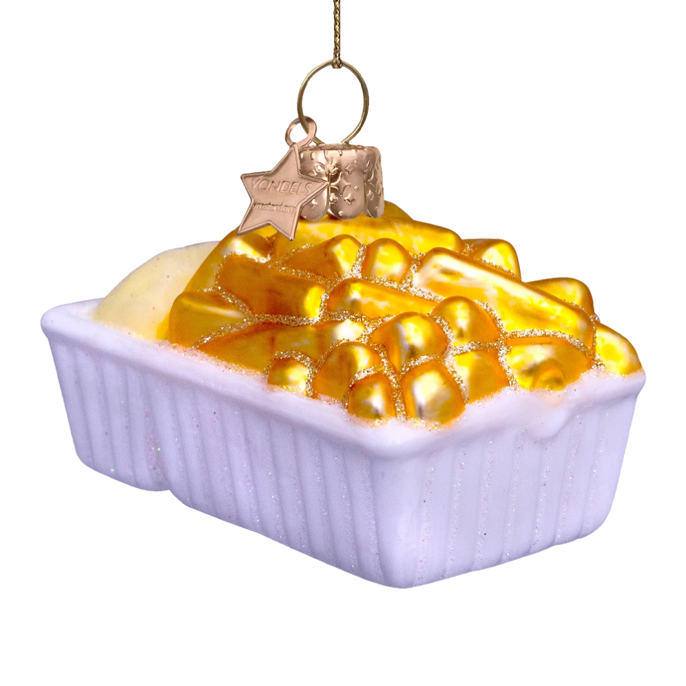 Vondels kerstornament - Patat met mayo