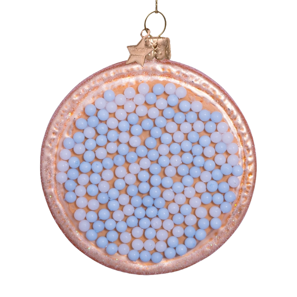 Vondels kerstornament - Beschuit met muisjes