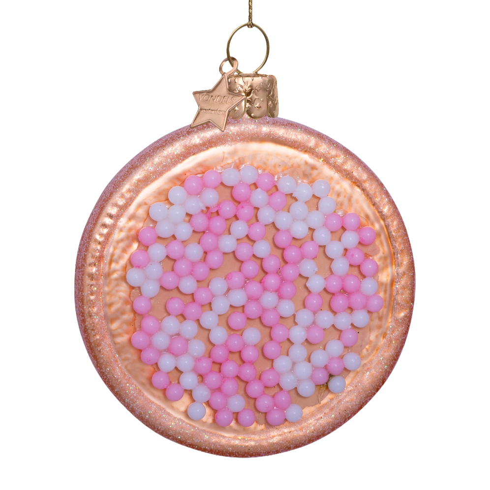 Vondels kerstornament - Beschuit met muisjes