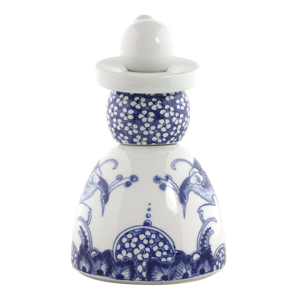 Royal Delft decoratie - Proud Mary - Flower Peacocks