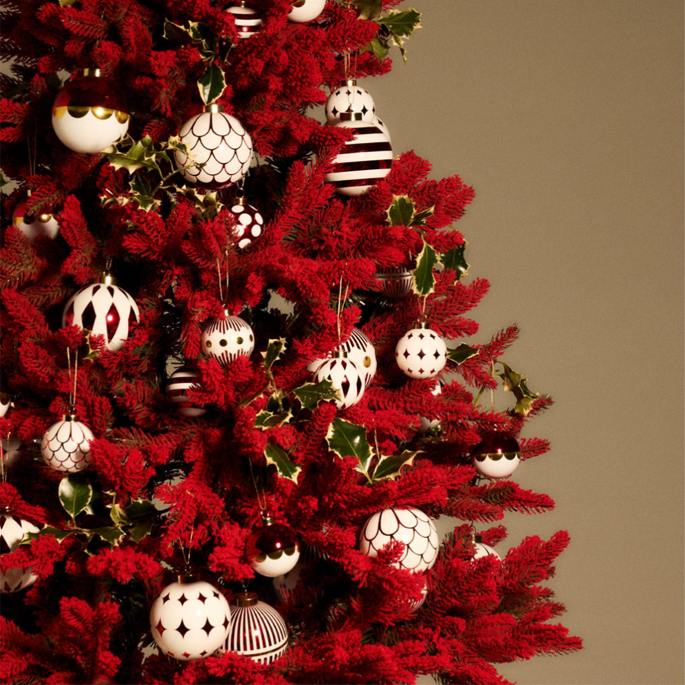 Alessi kerstbal - Delight - Rood