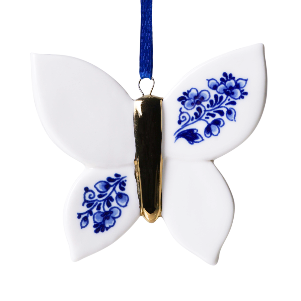 Heinen kerstornament - Vlinder