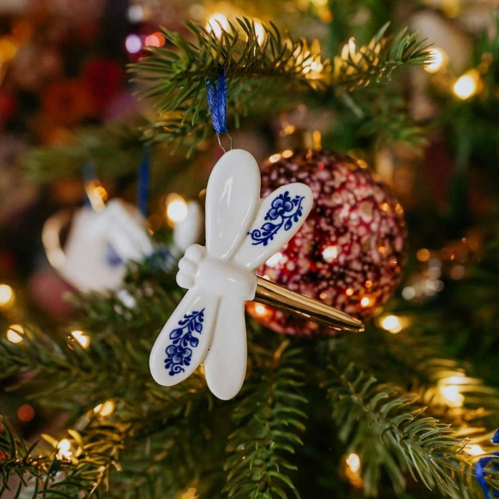 Heinen kerstornament - Libelle