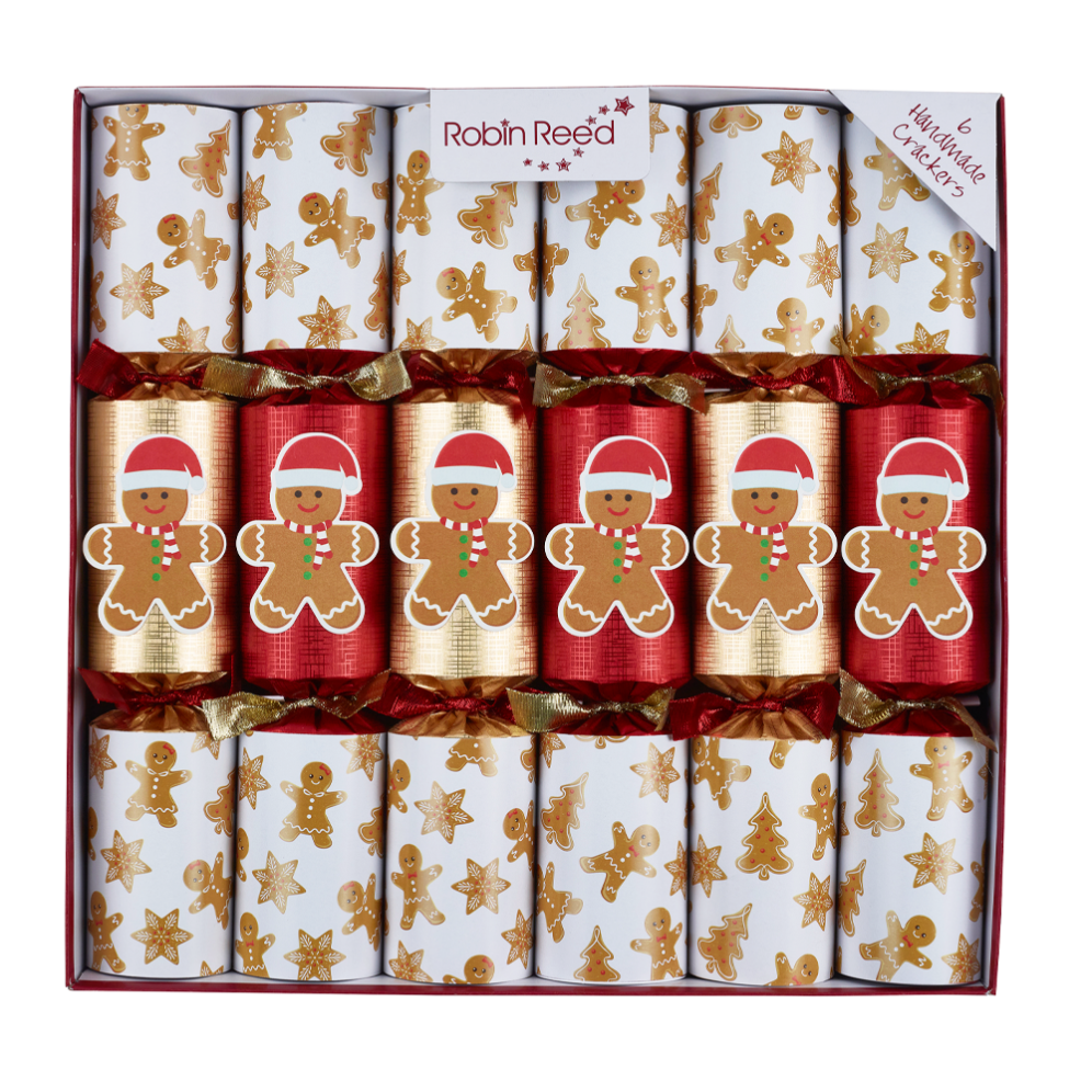Robin Reed Christmas crackers - Racing Gingerbread - Set van 6