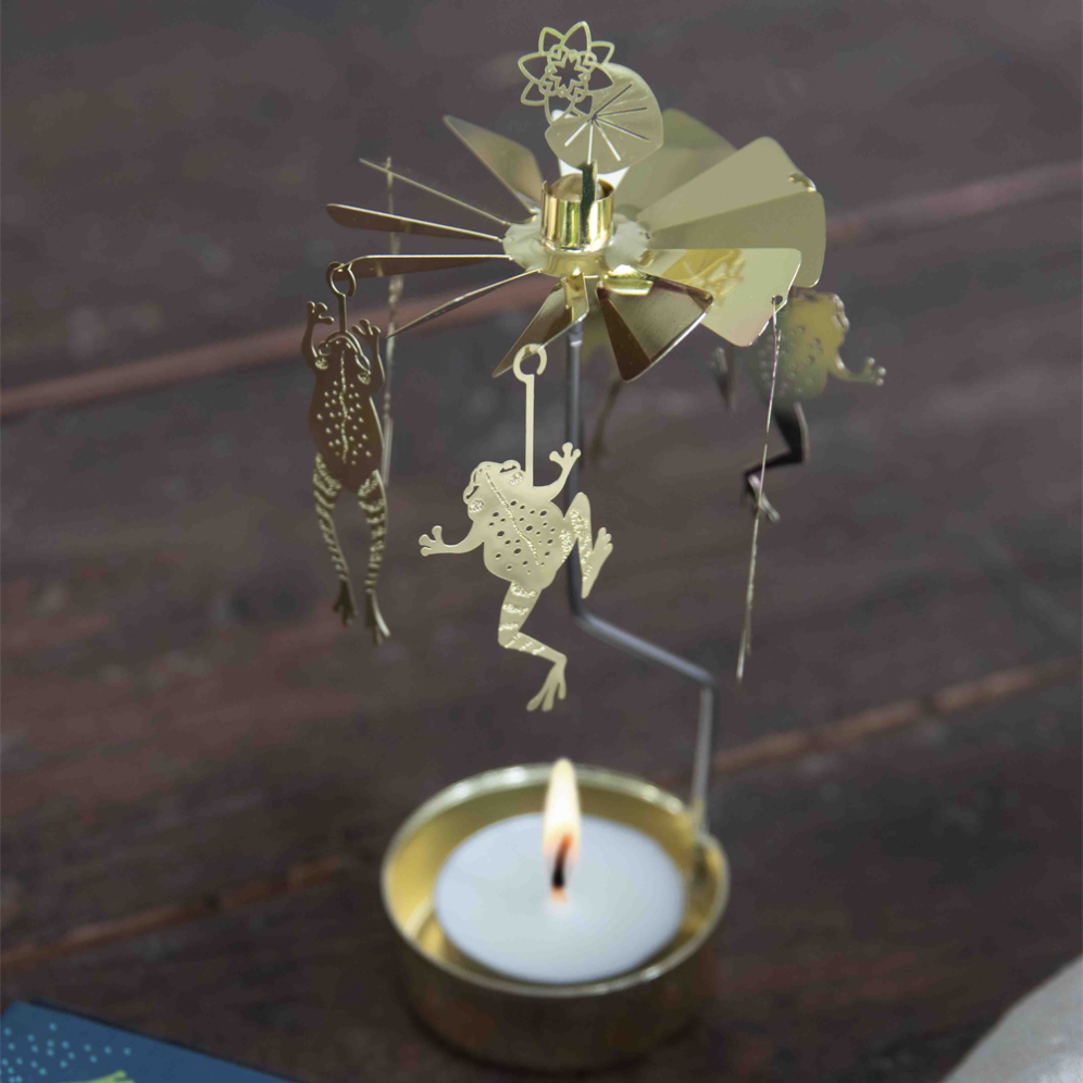 Pluto theelicht carrousel - Met kikkers