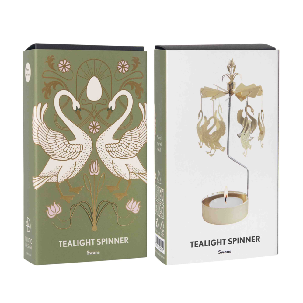 Pluto theelicht carrousel - Met zwanen