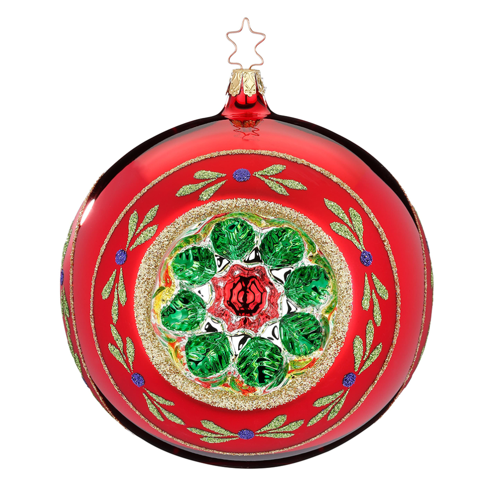 Inge Glas kerstbal - Met reflectors - 15cm